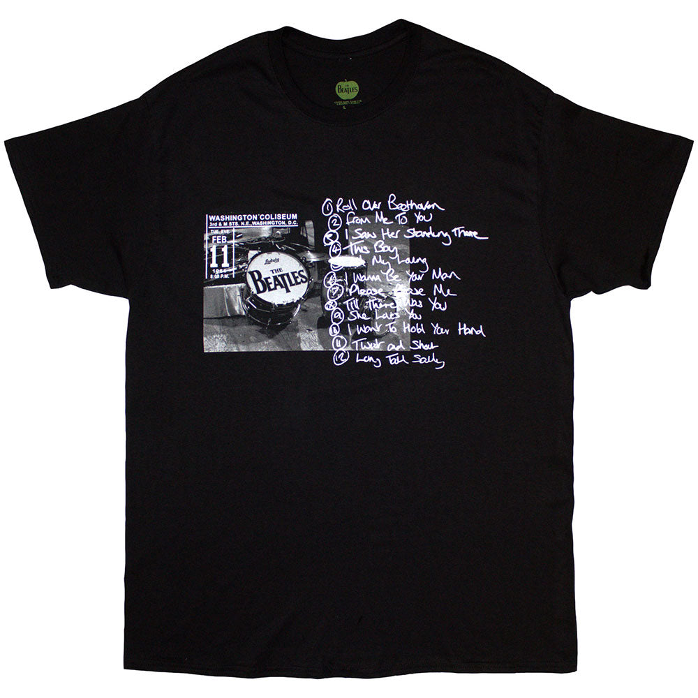 The Beatles Washington '64 Drum Photo & Setlist [T-Shirt]