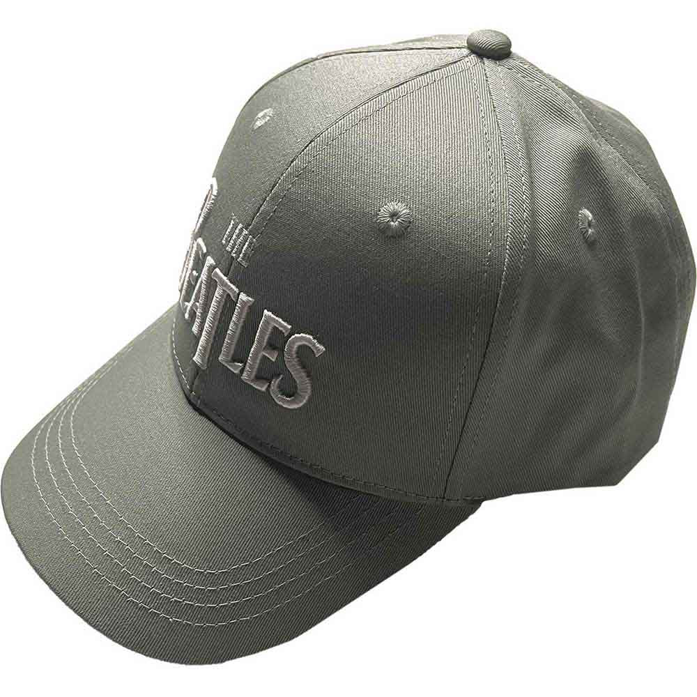 Los Beatles - Gorra con el logotipo de la camiseta en blanco