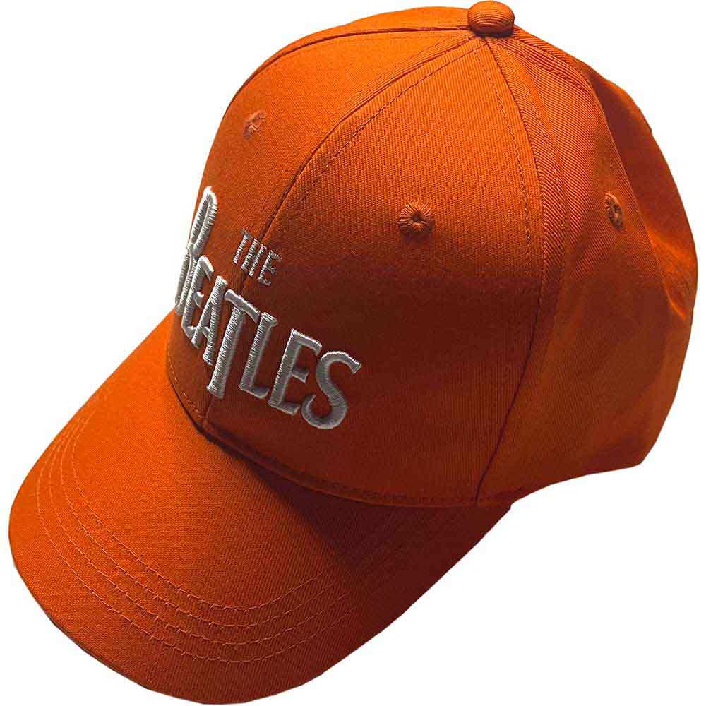 Los Beatles - Gorra con el logotipo de la camiseta en blanco