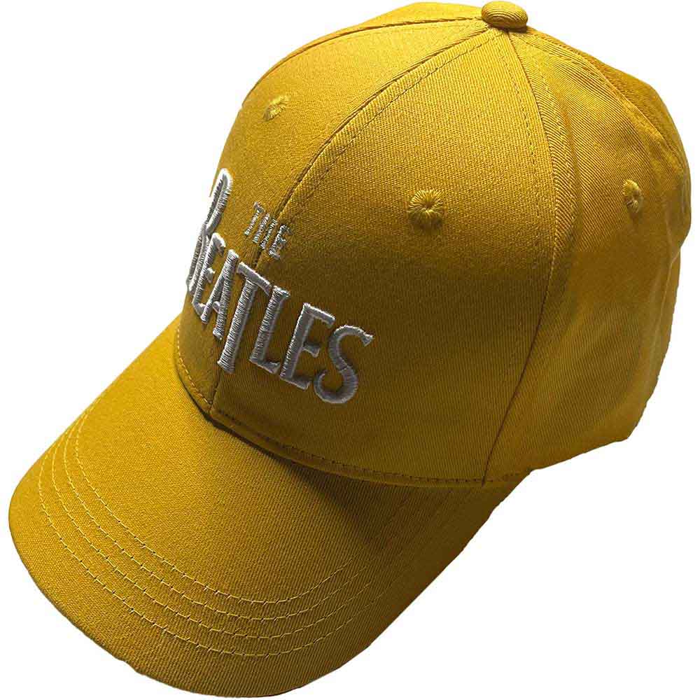 Los Beatles - Gorra con el logotipo de la camiseta en blanco