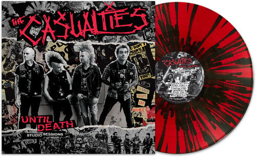 The Casualties - Until Death: Studio Sessions ((Vinilo de color, salpicado de rojo y negro) [Vinilo]
