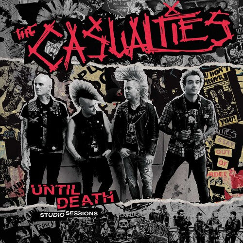 The Casualties - Until Death: Studio Sessions ((Vinilo de color, salpicado de rojo y negro) [Vinilo]