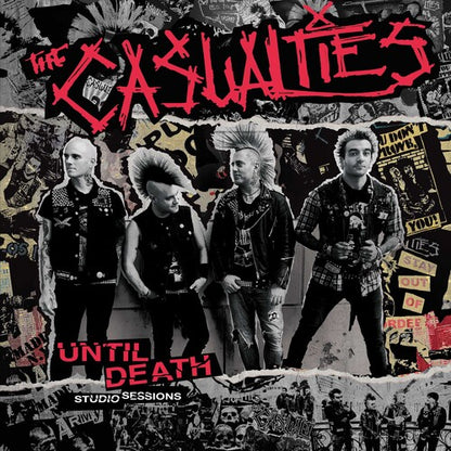 The Casualties - Until Death: Studio Sessions ((Vinilo de color, salpicado de rojo y negro) [Vinilo]