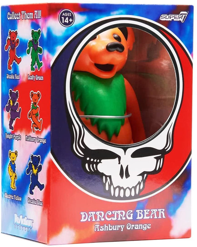 The Grateful Dead - Super7 Dancing Bears Wave 2 Reaction Figure - Ashbury Orange [Action Figure]