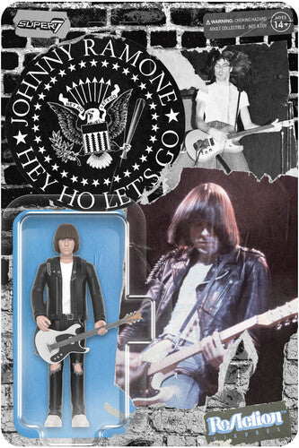 The Ramones - Super7 - Johnny Ramone - Reaction Figures - Johnny Ramone (White Shirt) (Collectible, Figure, Action Figure) [Action Figure]