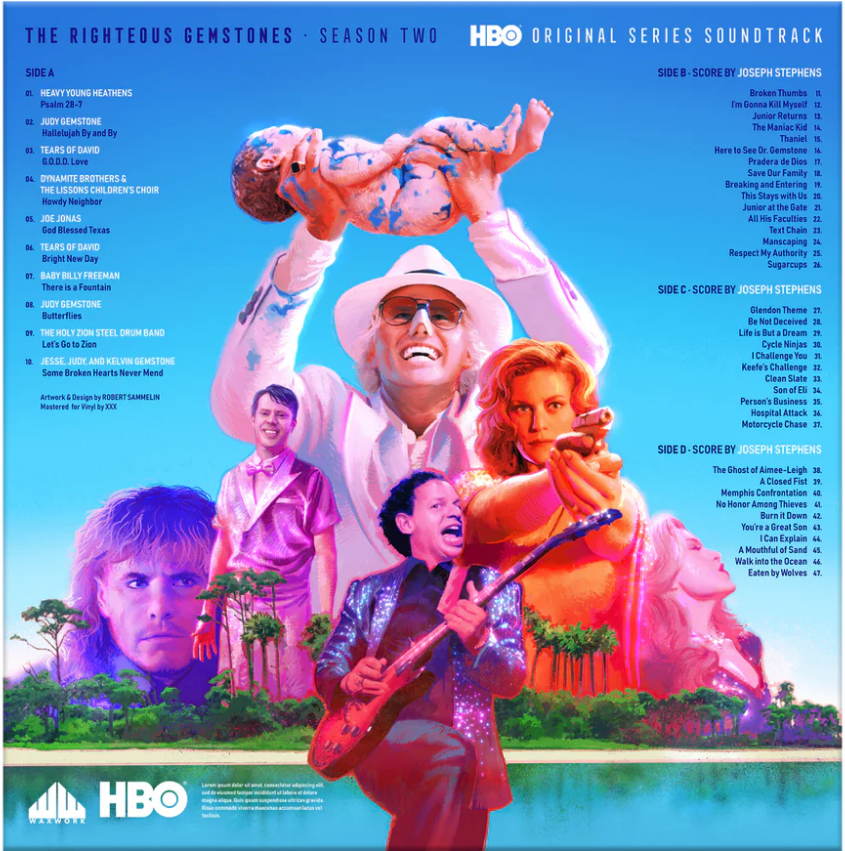 The Righteous Gemstones Season 2 Original Series Soundtrack and Score Music (2LP Purple/Pink Swirl, two bonus 7") [Vinyl]