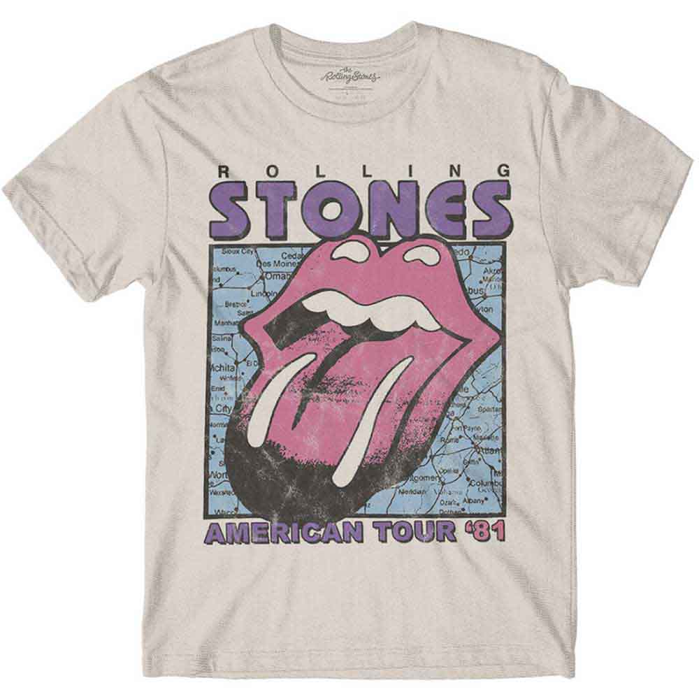 Mapa de la gira americana de The Rolling Stones [Camiseta]