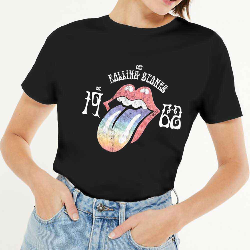 The Rolling Stones Sixty Rainbow Tongue '62 [Short Sleeve Tee]