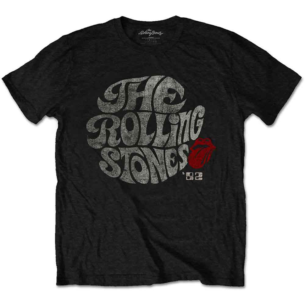 Camiseta con el logotipo en espiral de los Rolling Stones de 1982