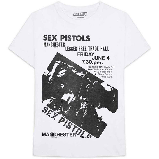 Camiseta de los Sex Pistols - Manchester Flyer