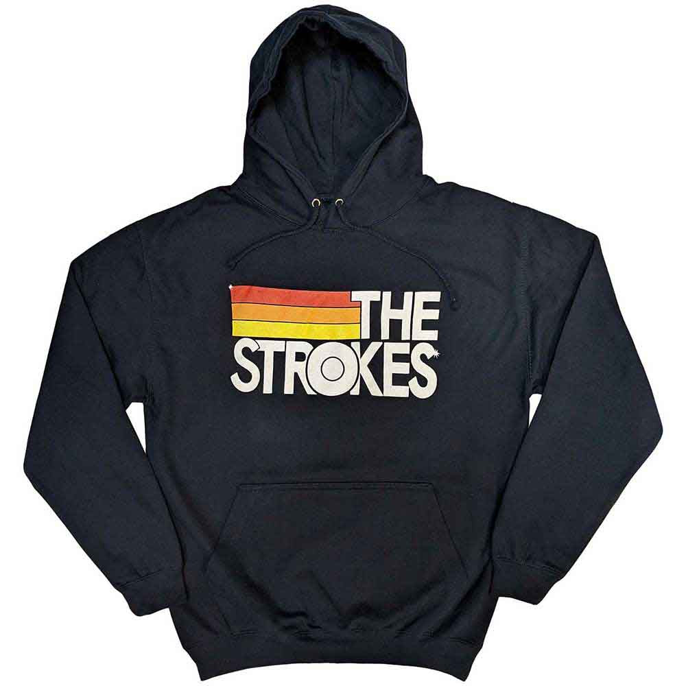 The Strokes - Sudadera con logo y rayas