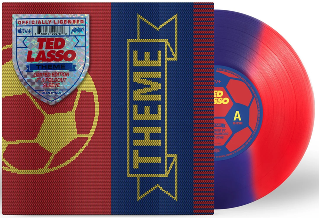 Ted Lasso - The Ted Lasso Theme (7", 45 RPM, Limited, Blue/Red Tri-Stripe "AFC Richmond Edition") [Vinyl]