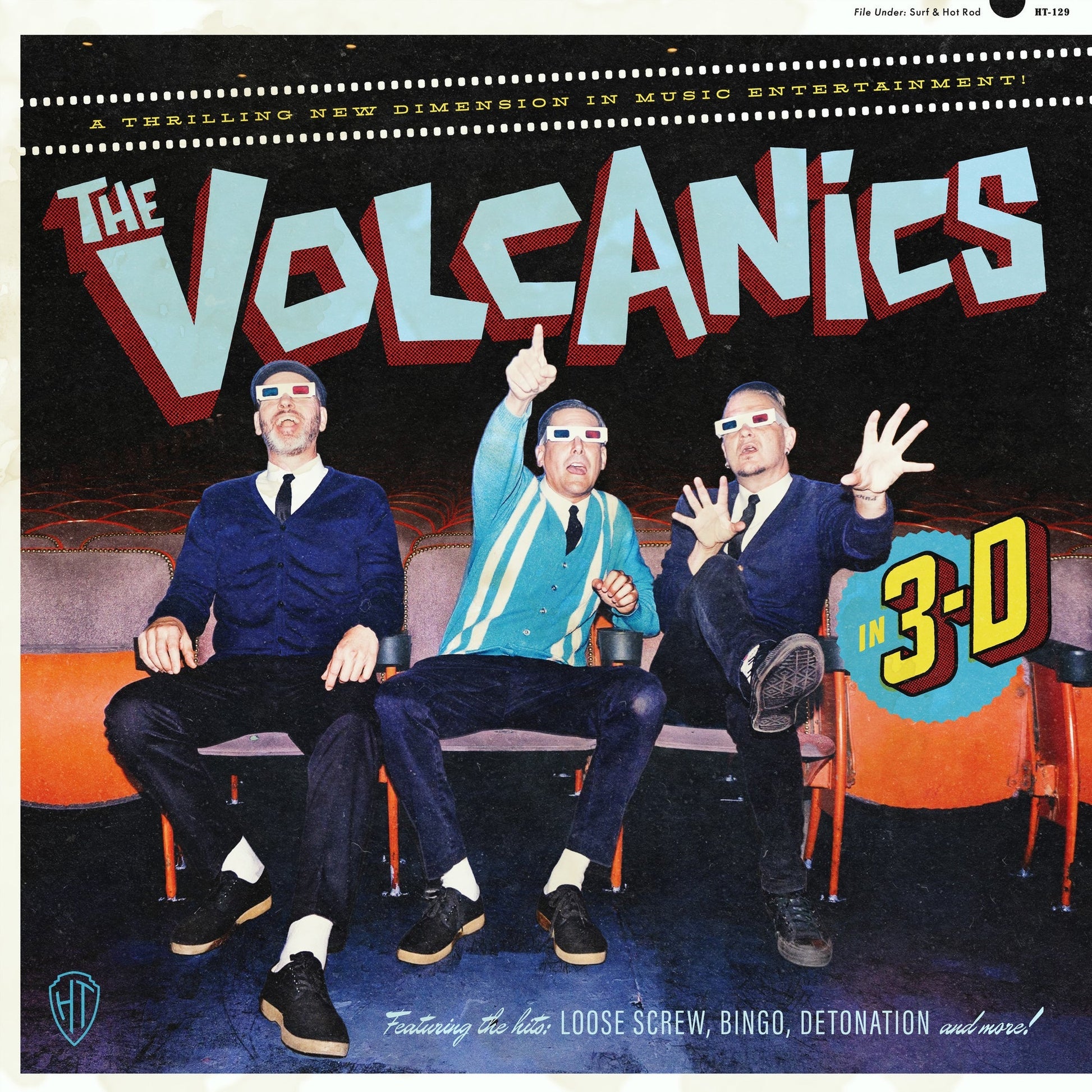 The Volcanics "In 3D" (Indie Exclusive) (Foil-Stamped Jacket) [Translucent Red/Cyan Vinyl] [Vinyl]