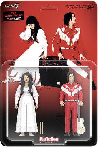 Super7 - The White Stripes - ReAction Figures Wv2 - Elephant 2-Pack (Action Figure) [Action Figure]