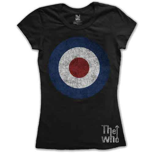 The Who - Camiseta de manga corta con el logo de Target Distressed