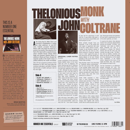 Thelonious Monk With John Coltrane (Limited Edition, 180 Gram Vinyl with Bonus Tracks) [Import] [Vinyl]
