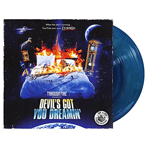 A través del fuego - El diablo te tiene soñando [LP azul real/galaxia ultra transparente] [Vinilo]
