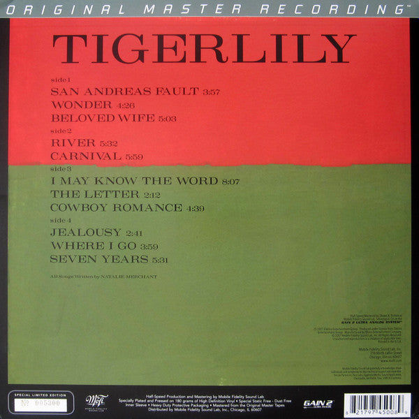 Natalie Merchant - Tigerlily (Mofi, 2 LP de 180 g y 45 RPM) [Vinilo]