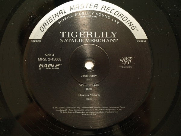 Natalie Merchant - Tigerlily (Mofi, 2 LP de 180 g y 45 RPM) [Vinilo]