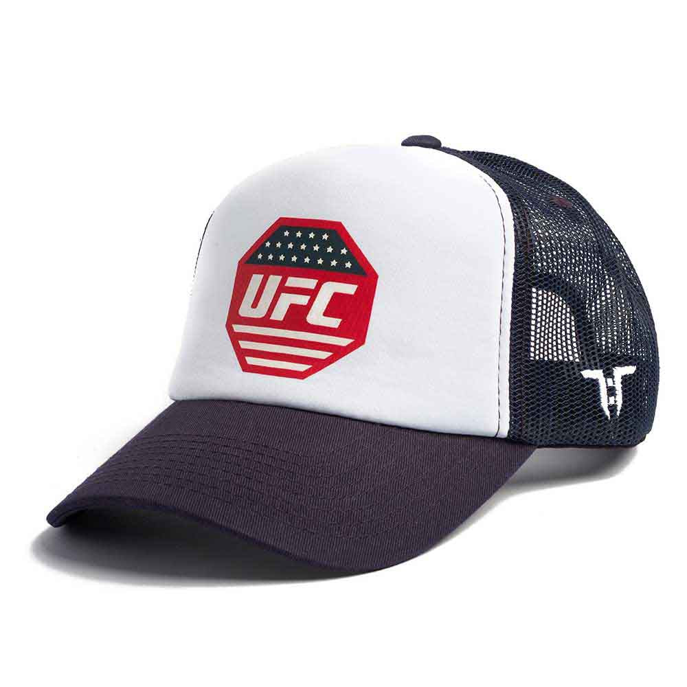 Gorra de malla/neo con bandera octogonal de UFC, hora de Tokio