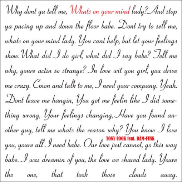 The Rap ft. the Kids / What's On Your Mind ft Tevell - 7" [Vinyl]