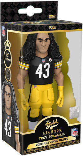 Troy Polamalu - FUNKO GOLD 5 NFL LEGENDS: Steelers - Troy Polamalu (Styles May Vary) (Vinyl Figure) [Action Figure]
