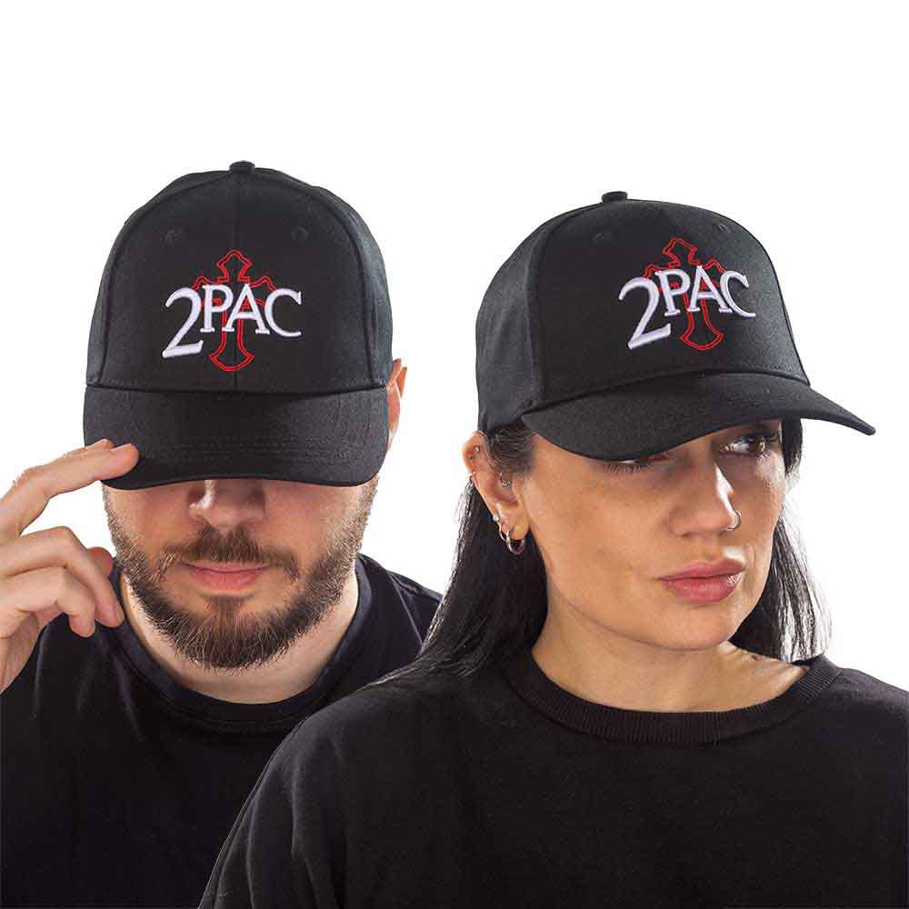 Tupac - Logotipo de la cruz [Gorra]