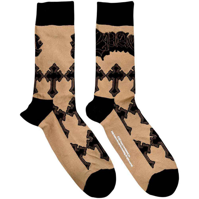 Tupac Crosses Socks