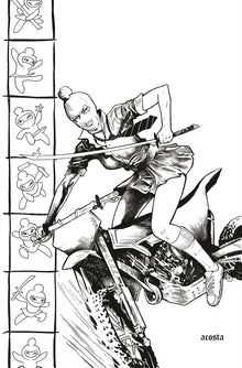 Ninjettes #1 (Of 5) U 1:7 Dave Acosta B&W FOC Variant (09/07/2022) Dynamite