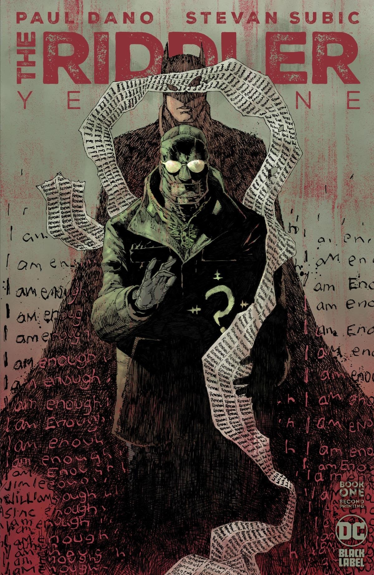 Riddler Year One #1 (Of 6) 2nd Print Jim Lee Variant (Mr) (12/13/2022) Dc