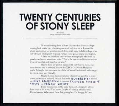 Va - Twenty Centuries Of Stony Sleep [CD]