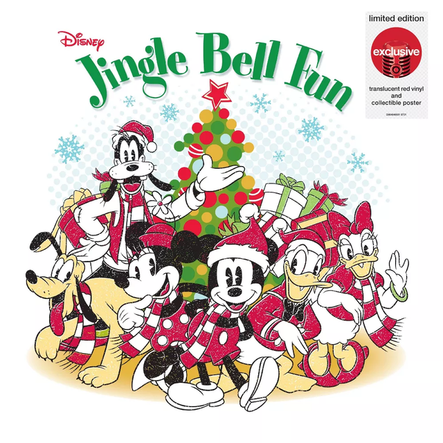 Various Artists - Disney Jingle Bell Fun (Limited Edition, Translucent Red Colored Vinyl, Collectible Poster) [Vinyl]