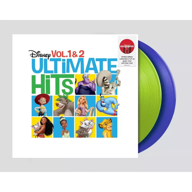 Varios artistas - Disney Ultimate Hits Vol. 1 y 2 (edición limitada, vinilo verde y azul) (2 LP) [Vinilo]