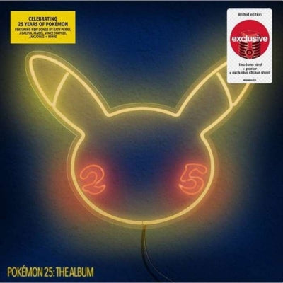 Various Artists - Pokemon 25: The Album (Limited Edition, Two-Tone Vinyl, Poster) [Vinyl]