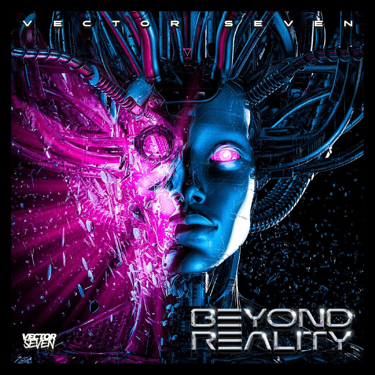 Vector Seven - Beyond Reality (VINILO MITAD MITAD MITAD MAGENTA TRANSPARENTE Y AZUL TRANSPARENTE) [Vinilo]