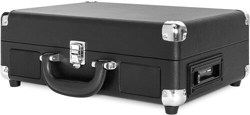 Victrola VSC-500BTC-BLK Vinyl Suitcase Record Player with Cassette (Black) (Large Item, Black, Built-In Speakers) [Record Player]