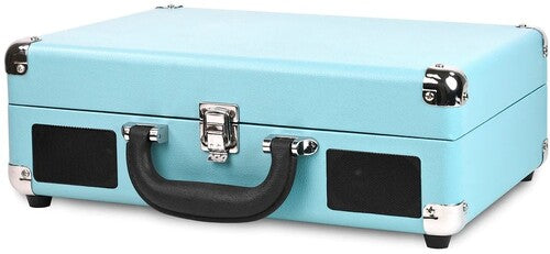 Victrola VSC-550BT-TQ Bluetooth Suitcase Turntable 3 Speed (Turquoise) (Large Item, Bluetooth, Turquoise, Built-In Speakers) [Record Player]