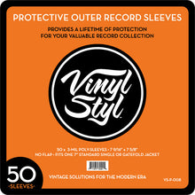 7 9/ 16" X 7 5/ 8" 3 Mil Protective Outer Record Sleeve 50CT [Vinyl Accessories]