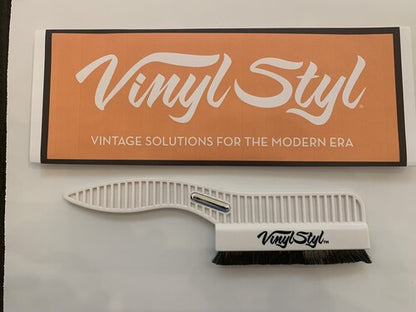 Cepillo limpiador de discos antiestático y conductor de primera calidad Vinyl Styl® (blanco) [Cepillo de limpieza]