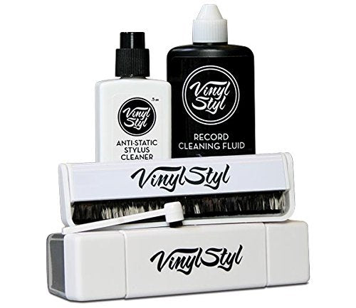 Vinyl Styl® Ultimate Vinyl Record Care Kit - Record & Stylus Brushes And Fluid [Cleaning Kit]