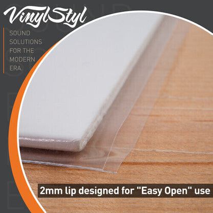 Vinyl Styl - Vinyl Styl® VS-P-014 12 Inch Vinyl Record Outer Sleeve Polyethylene - 50 Count (Clear) [Record Sleeves]