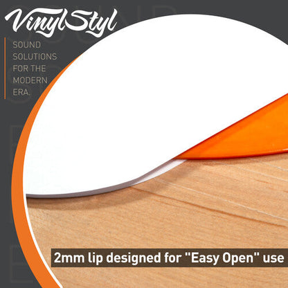 Vinyl Styl® VS-P-019 12 Inch Inner Record Sleeves - Round Corner - 50 Count (White) [Record Sleeves]