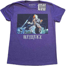 Warner Bros Beetlejuice Sitting on a Tombstone [T-Shirt]