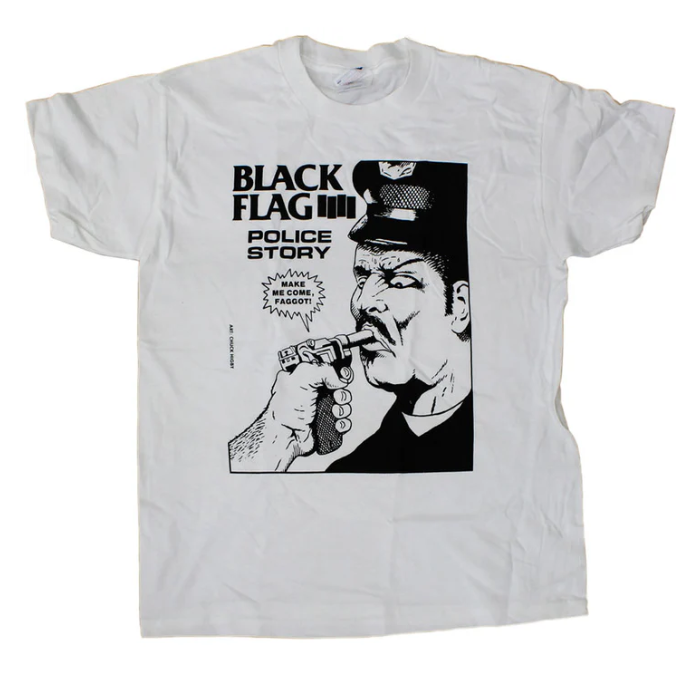 Camiseta de Black Flag - Historia policial 