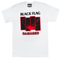 Black Flag Damaged Logo White [T-Shirt]