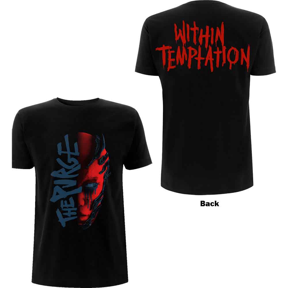 Within Temptation - Purge Outline (Red Face) [Short Sleeve Tee]