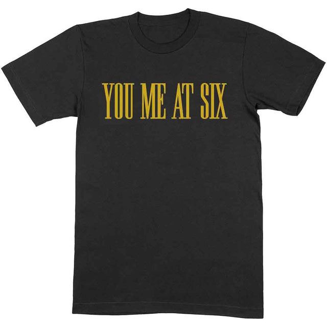 You Me At Six Yellow Text T-Shirt