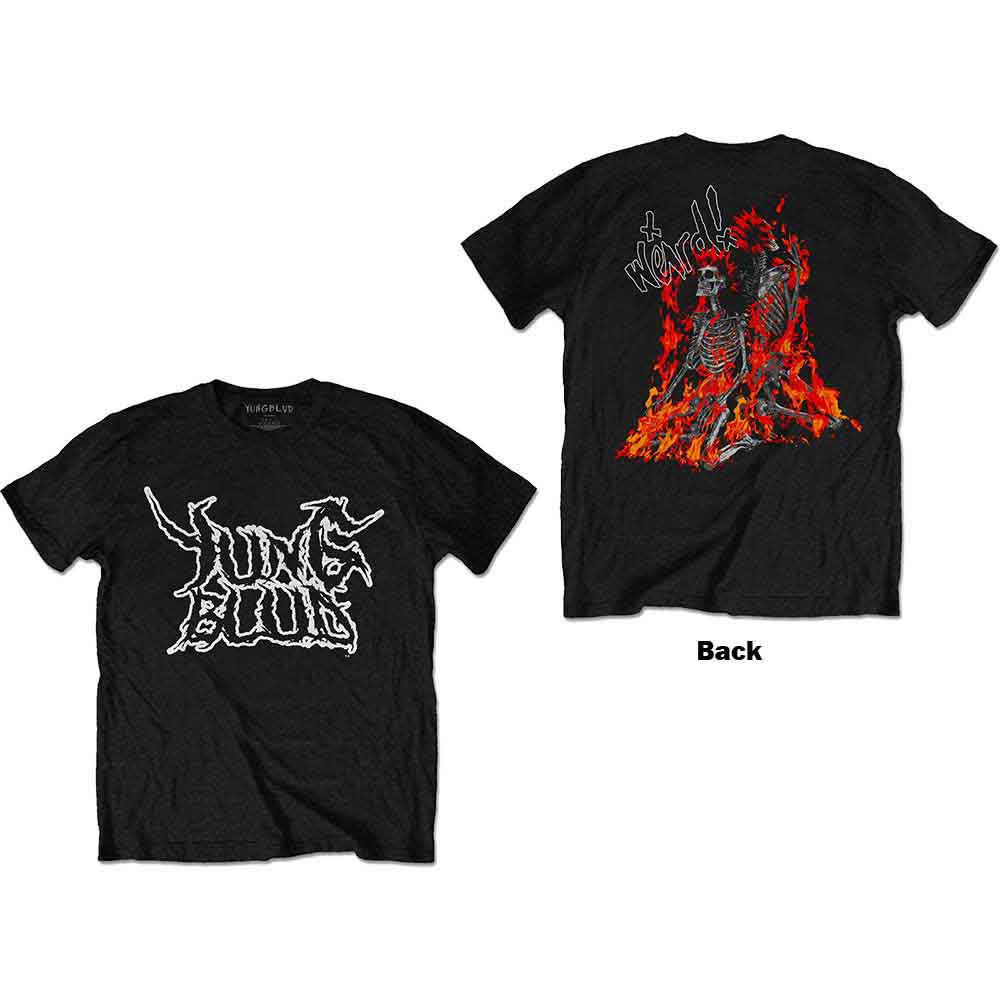 YUNGBLUD - Extraños esqueletos en llamas [Camiseta]