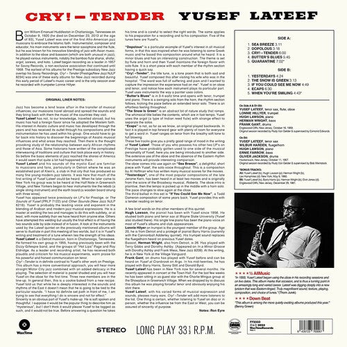 Yusef Lateef - Cry! -Tender (Limited Edition, 180 Gram Vinyl, Bonus Tracks) [Import] [Vinyl]