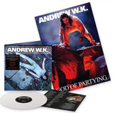 Andrew W.K. God Is Partying (Parental Advisory Explicit Lyrics, Colored Vinyl, White, Poster) Vinyl - Paladin Vinyl